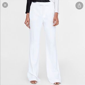 Zara white flare pants